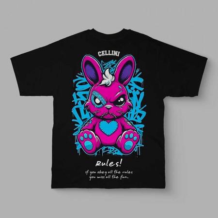 T-shirt Oversize "Rules!" - CELLINI