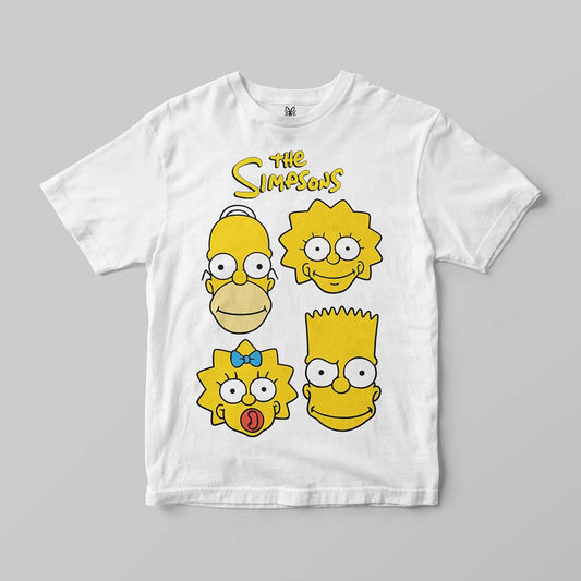 T-shirt Famille Simpson "Faces"