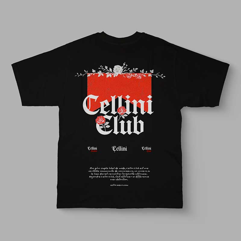 T-shirt Oversize CELLINI CLUB – Édition Signature