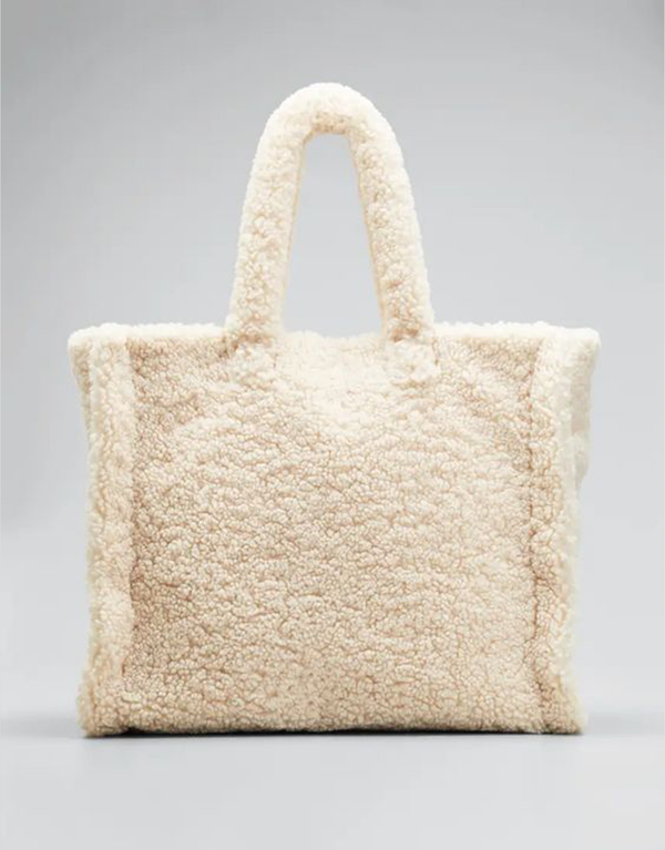 Sac fourre-tout en sherpa doux et moelleux