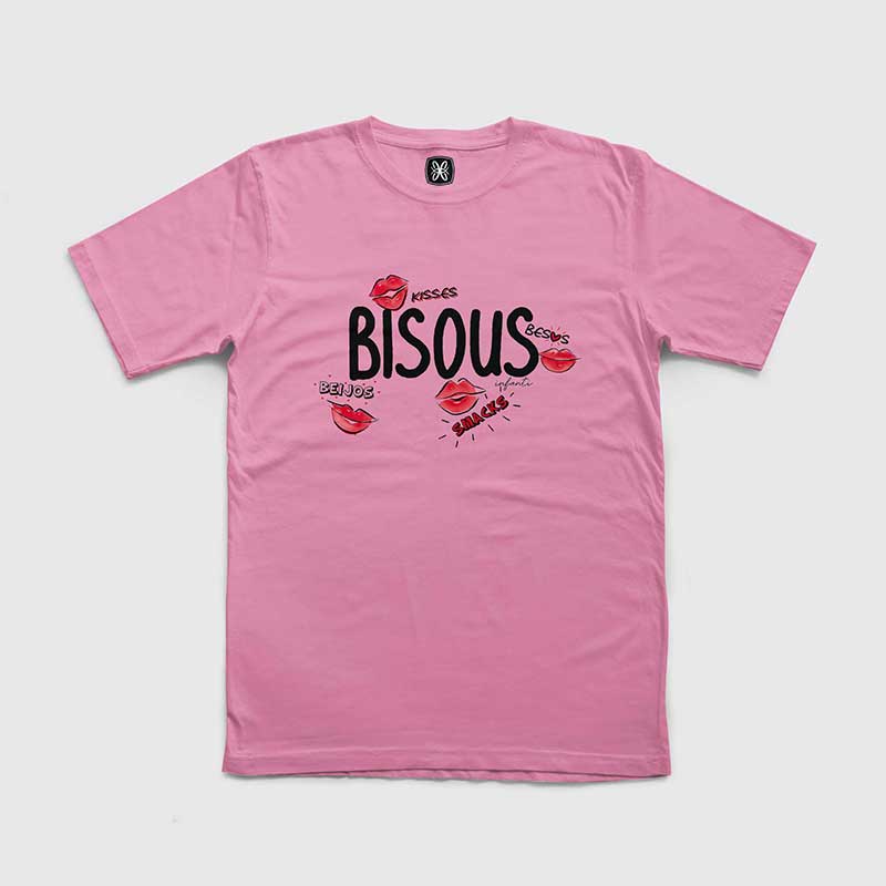 تي شيرت بقصّة عادية "Bisous &amp; Co."