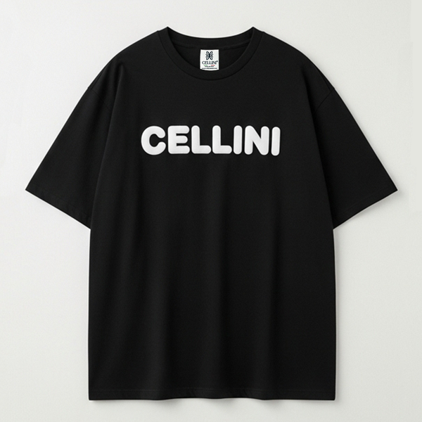 T-shirt oversize noir CELLINI