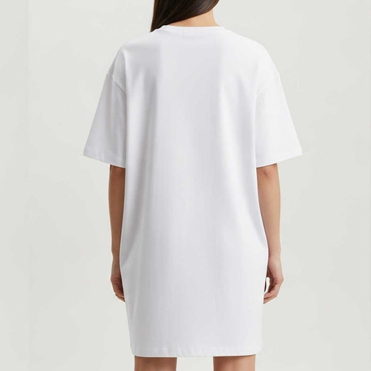 T-shirt robe oversize blanc "Minnie & Daisy – When Friends Get Together"