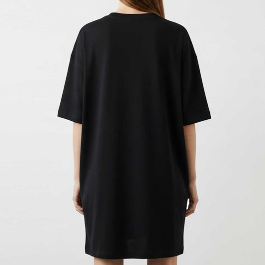 T-shirt robe oversize noir "Funny Daffy Face"